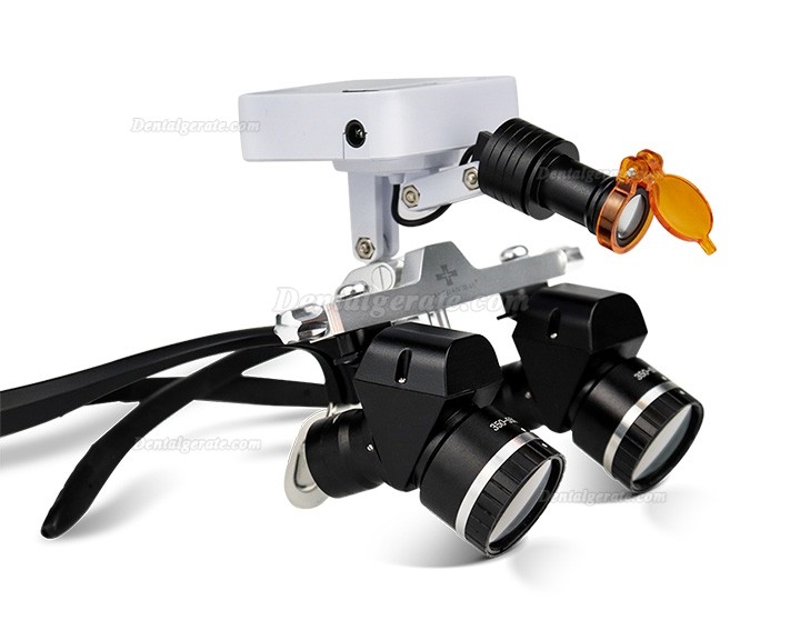 WJ YWJ-MG11U 3.0X-5.0X Dental Flip-up Ergonomic Lupenbrille (Aluminiumrahmen, Einstellbare Vergr&ouml;&szlig;erung) mit Lupenbrille Licht Zahnarzt